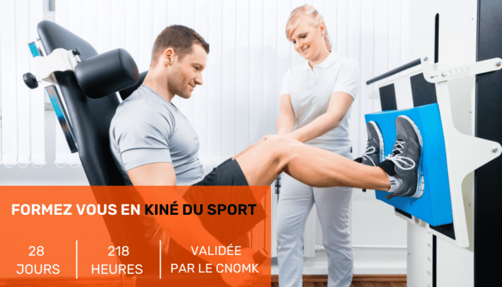 la formation phare en kiné, la kiné du sport