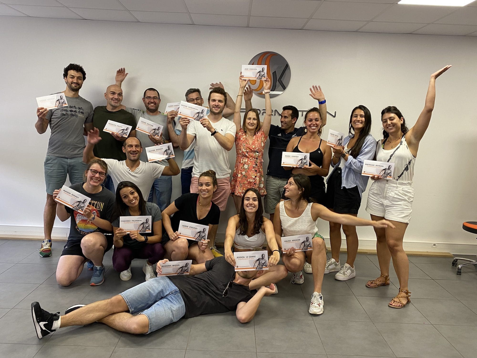 stagiaires kiné du sport diplomés