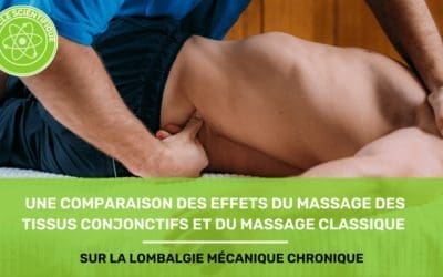 article thérapie manuelle massage conjonctifs lombalgie chronique