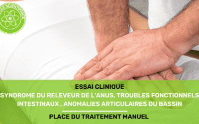 Essai clinique Syndrome du releveur de l'anus, troubles fonctionnels intestinaux et anomalies articulaires du bassin