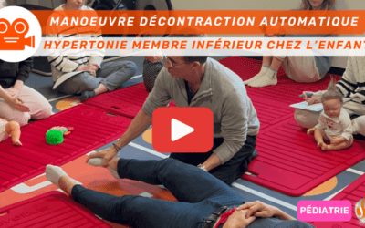 Manœuvre de décontraction automatique du membre inférieur une clé douce pour fléchir le membre inférieur en cas d’hypertonie chez l’enfant